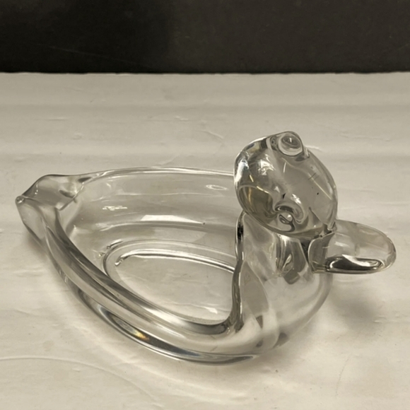 1940s Style Cigar Ashtray Large Glass Duck - Picture 5 of 5